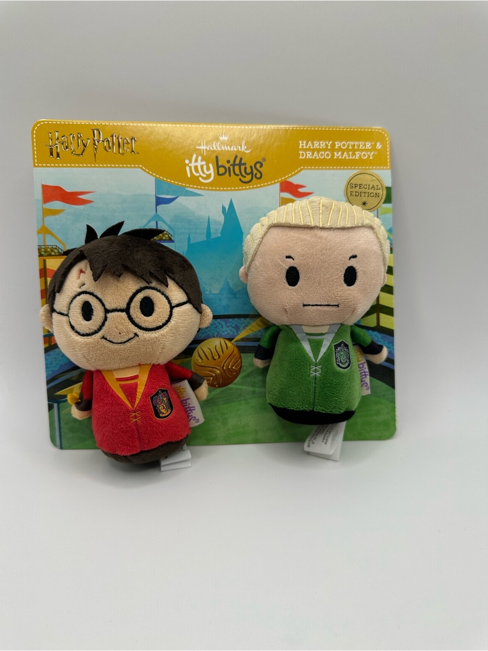 Hallmark Itty Bitty Harry Potter & Draco Plush Toy Set - Red & Green